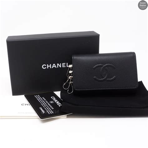 chanel 4 key holder|chanel classic key holder wallet.